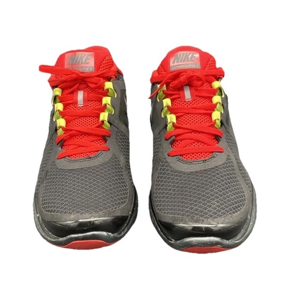 NIKE LUNAR ECLIPSE +2MEN 12 BLACK & RED Custom